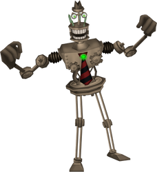 Render of a buff executive Bossbot Skelecog