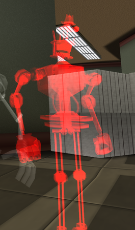 A Virtual Skelecog at low HP