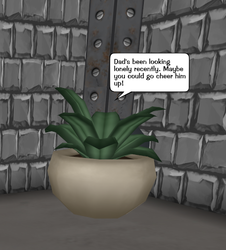 Bubby talking to the Toon if they own the Plant Hat