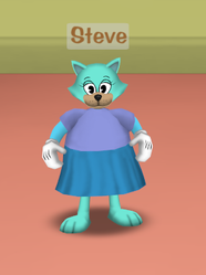 The appearance of the Toon inside Steve, shown in the Match Game Trolley Game