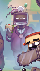 Official art of the Multislacker from the Hires & Heroes key art