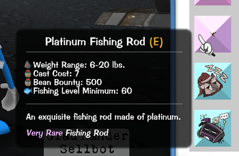 Platinum Fishing Rod in Hammerspace during development