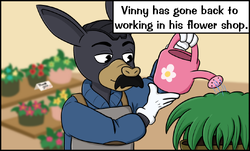Vinny in the comic "Hired Help"