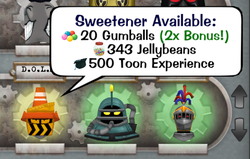 A Sweetener with 2x Gumballs
