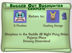 The bugged version of the Bugged Out Bughunter task involving Cowboy George