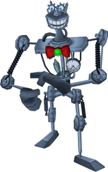 Render of a fat executive Lawbot Skelecog