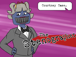 The Stenographer in the comic "Hired Help"