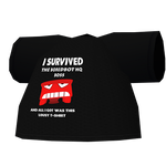 The "I survived Boredbot HQ" shirt, awarded in 2020