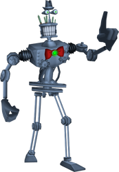 Render of a buff executive Lawbot Skelecog