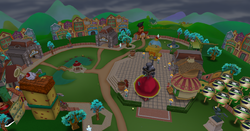 Toontown Central during Halloween