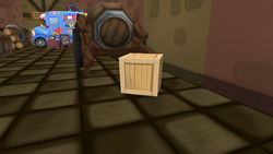 The box's location in the Wizard Way alley.