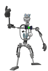 Render of a fat Lawbot Skelecog