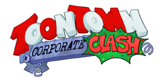 The Corporate Clash logo during Toonsmas