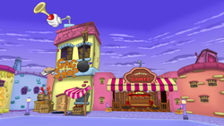 Gag Shop and Trolley in Mezzo Melodyland