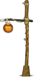 A Streetlamp during Halloween