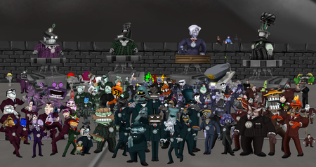 Render of all of the Cogs