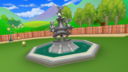 Toontown Central's fountain