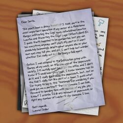Lauren Ordier's letter