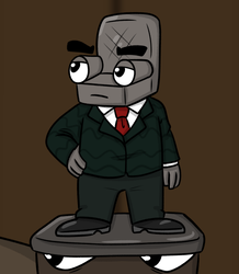 The Chairman in the comic "Hired Help"
