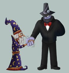 The Witch Hunter and Merle Ambrose from Wizard101 making amends