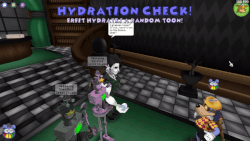 A Toon passing Hydration Check
