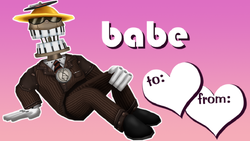 A Valentoon's Day card from the Major Player