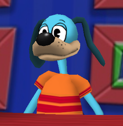 Flippy with blue ears