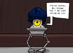 The Security Goon in the comic "Weekly Meeting"