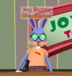 Joy Buzzer wearing the Hip-Side Taser