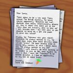 Steve's letter to Santa Paws